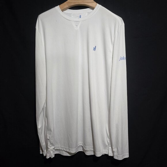 Johnnie-O Sun Daze LS Performance Crewneck - White - Sz L* - Picture 1 of 5